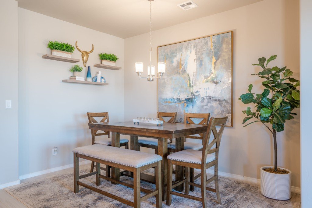 Dining Room in 1907 Model Home