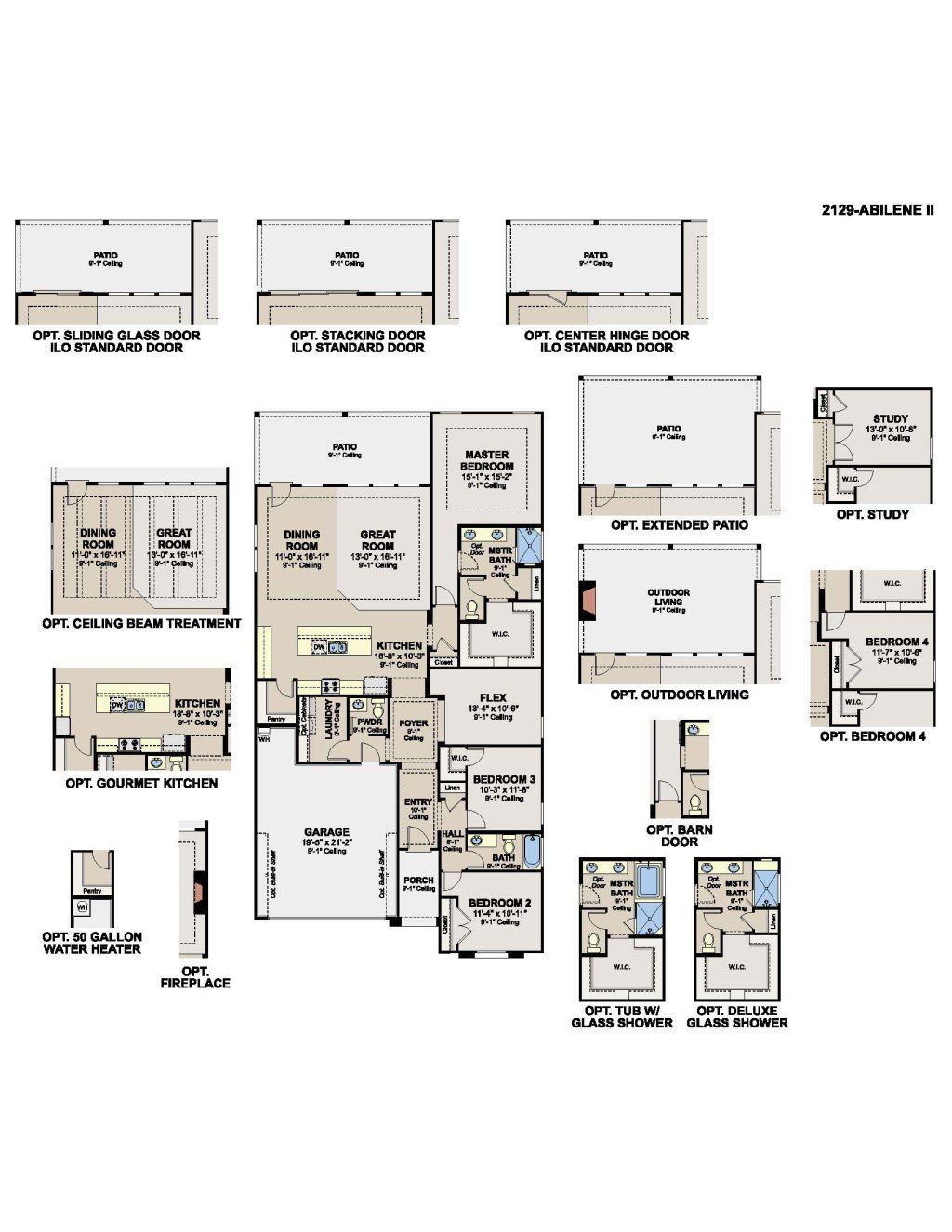 2129 Abilene Home Design Layout